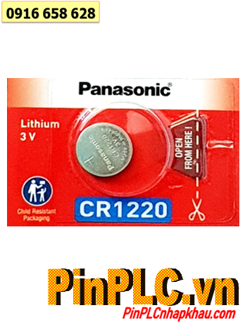 Pin Panasonic CR1220; Pin 3v lithium Panasonic CR1220 _Made in Indonesia